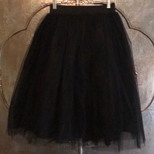 Black Tule Skirt
